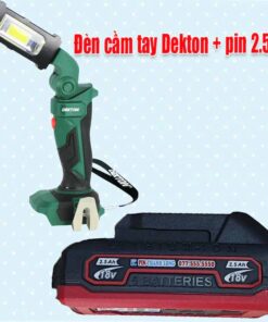 Đèn dùng pin 2.5Ah + pin 2.5Ah