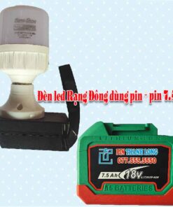 Đèn led dùng pin 7.5Ah + pin 7.5Ah