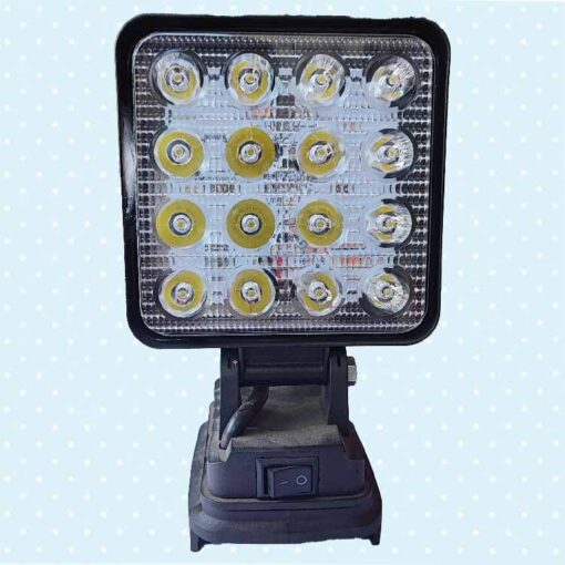 Đèn led siêu sáng 16 bóng dùng chân pin phổ thông 2.5Ah