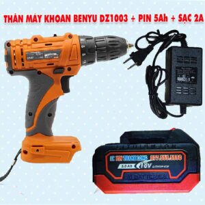 Bộ máy khoan BENYU DZ1003 + Pin 5Ah + Sạc 2A