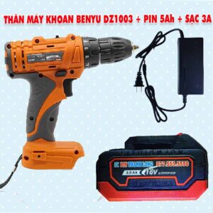 Bộ máy khoan BENYU DZ1003 + Pin 5Ah + Sạc 3A