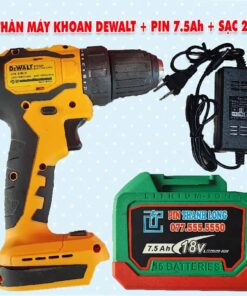 Thân máy khoan DEWALT 2 chức năng + Pin 7.5Ah + Sạc 2Ah