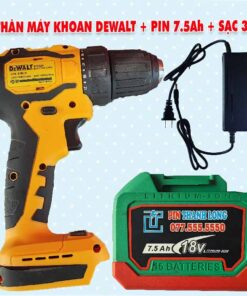 Thân máy khoan DEWALT 2 chức năng + Pin 7.5Ah + Sạc 3Ah