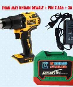 Thân máy khoan DEWALT 3 chức năng + Pin 7.5Ah + 2A