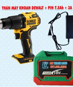 Thân máy khoan DEWALT 3 chức năng + Pin 7.5Ah + 3A