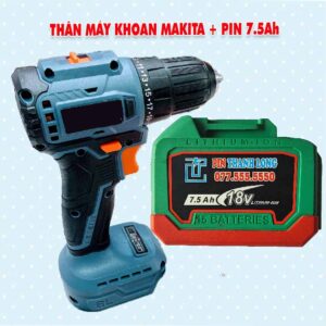 Thân máy khoan Makita 2 chức năng + Pin 7.5Ah