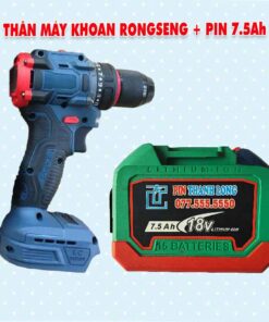 Thân máy khoan RONGSENG 2 chức năng + Pin 7.5Ah