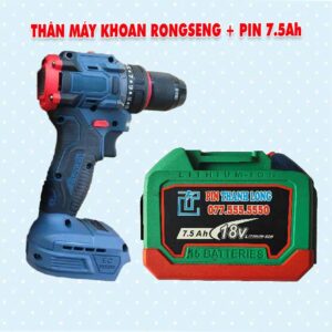 Thân máy khoan RONGSENG 2 chức năng + Pin 7.5Ah