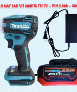 Thân máy bắn vít Makita TD172 + Pin 5Ah + Sạc 3A