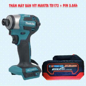 Thân máy bắn vít Makita TD173 + Pin 5Ah