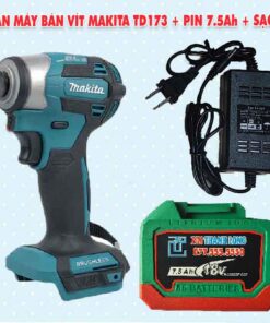 Thân máy bắn vít Makita TD173 + Pin 7.5Ah + Sạc 2A