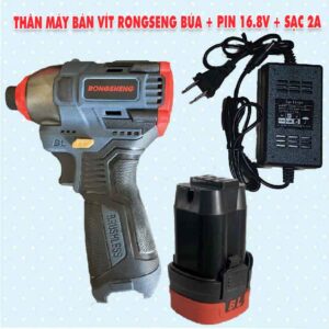 Thân máy bắn vít RONGSENG búa + Pin 16.8V + sạc 2a