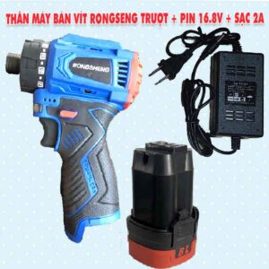 Thân máy bắn vít RONGSENG trượt + Pin 16.8V + SẠC 2A