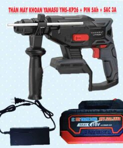 Thân máy khoan bê tông Yamasu YMS-KP26 + Pin 5Ah + Sạc 3A