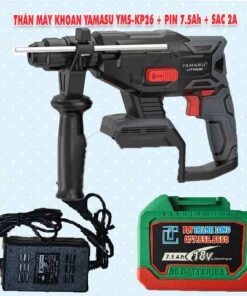 Thân máy khoan bê tông Yamasu YMS-KP26 + Pin 7.5Ah + Sạc 2A