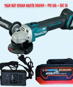 Thân máy mài Makita DGA404 + Pin 5.0Ah + Sạc 2A