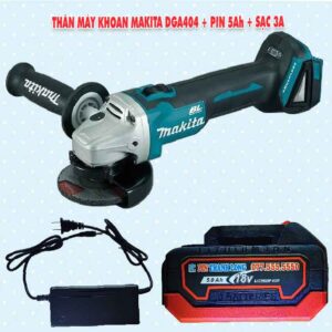 Thân máy mài Makita DGA404 + Pin 5.0Ah + Sạc 3A