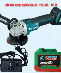 Thân máy mài Makita DGA404 + Pin 7.5Ah + Sạc 2A