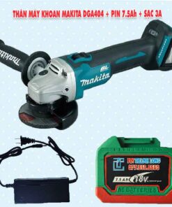 Thân máy mài Makita DGA404 + Pin 7.5Ah + Sạc 3A