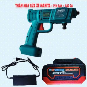 Thân máy rửa xe Makita Trung Quốc + Pin 5.0Ah + Sạc 3A