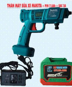 Thân máy rửa xe Makita Trung Quốc + Pin 7.5Ah + Sạc 2A