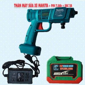 Thân máy rửa xe Makita Trung Quốc + Pin 7.5Ah + Sạc 2A