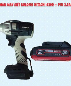 Thân máy siết bulong HITACHI 620D + Pin 2.5Ah