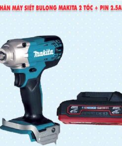 Thân máy siết bulong Makita 2 tốc + Pin 2.5Ah