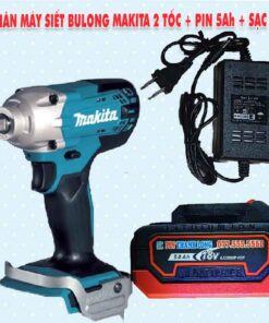 Thân máy siết bulong Makita 2 tốc + Pin 2.5Ah