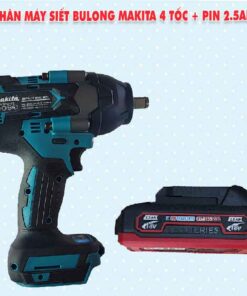 Thân máy siết bulong Makita 4 tốc + Pin 2.5Ah