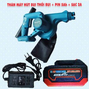 Thân máy thổi bụi hút bụi Makita + Pin 5.0Ah + Sạc 2A