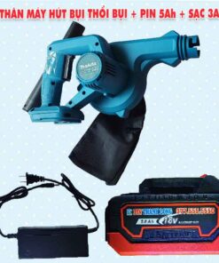 Thân máy thổi bụi hút bụi Makita + Pin 5.0Ah + Sạc 3A