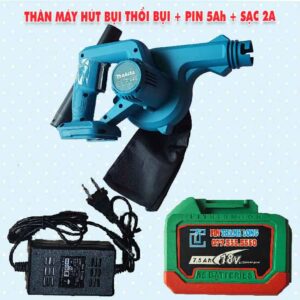 Thân máy thổi bụi hút bụi Makita + Pin 7.5Ah + Sạc 2A