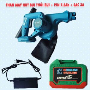 Thân máy thổi bụi hút bụi Makita + Pin 7.5Ah + Sạc 3A